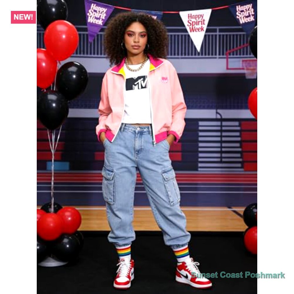 Reversible Windbreaker Jacket Polyester Elastane … - image 4